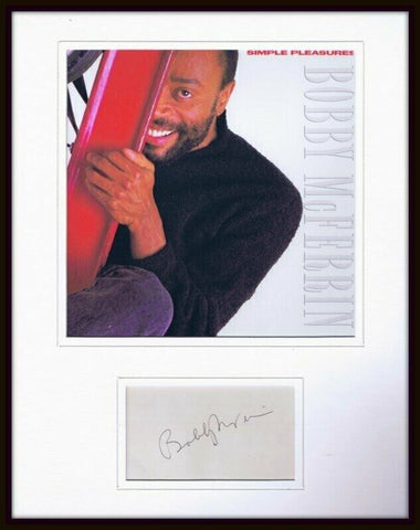 Bobby McFerrin Signed Framed 11x14 Photo Display Don't Worry Be Happy