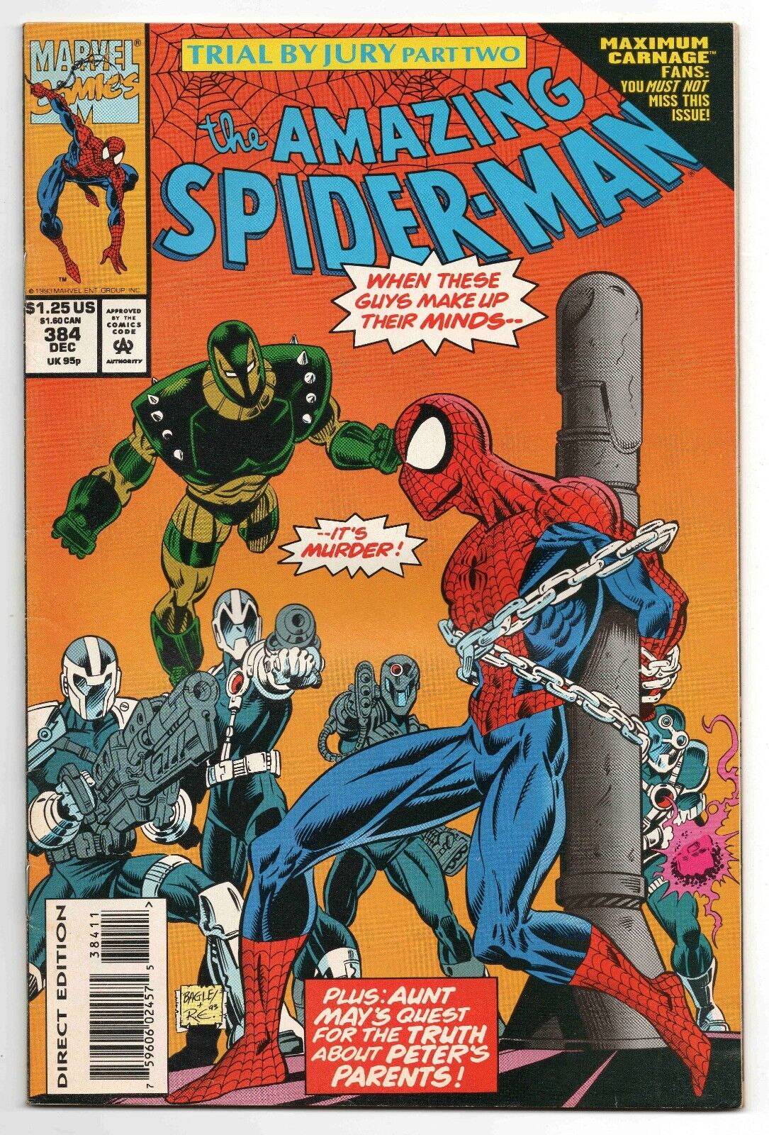 Amazing Spider-Man #384 VINTAGE 1993 Marvel Comics