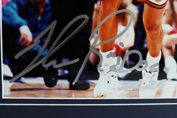 Doc Rivers Signed Framed 16x20 Photo Set Clippers Knicks Fight vs Larry Bird