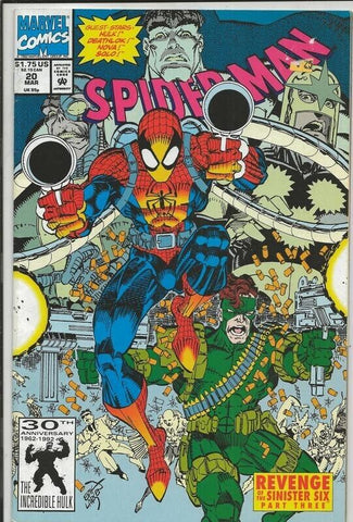 Spider-Man #20 ORIGINAL Vintage 1992 Marvel Comics Sinister Six