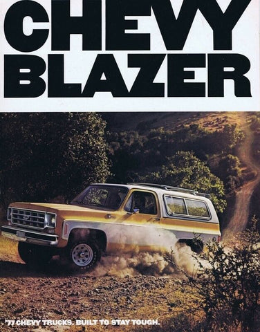 ORIGINAL Vintage 1977 Chevy Blazer Truck Sales Brochure Book