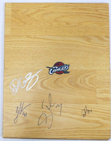 2009-10 Cleveland Cavaliers Team Signed 12x15 Floorboard Danny Green Telfair