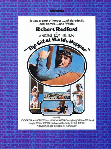 The Great Waldo Pepper 1974 ORIGINAL Vintage 9x12 Industry Ad Robert Redford