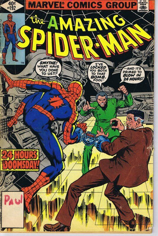 Amazing Spiderman #192 ORIGINAL Vintage 1979 Marvel Comics Doomsday