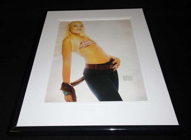 Gwen Stefani 2001 Bra Bikini Top Framed 11x14 Photo Display No Doubt