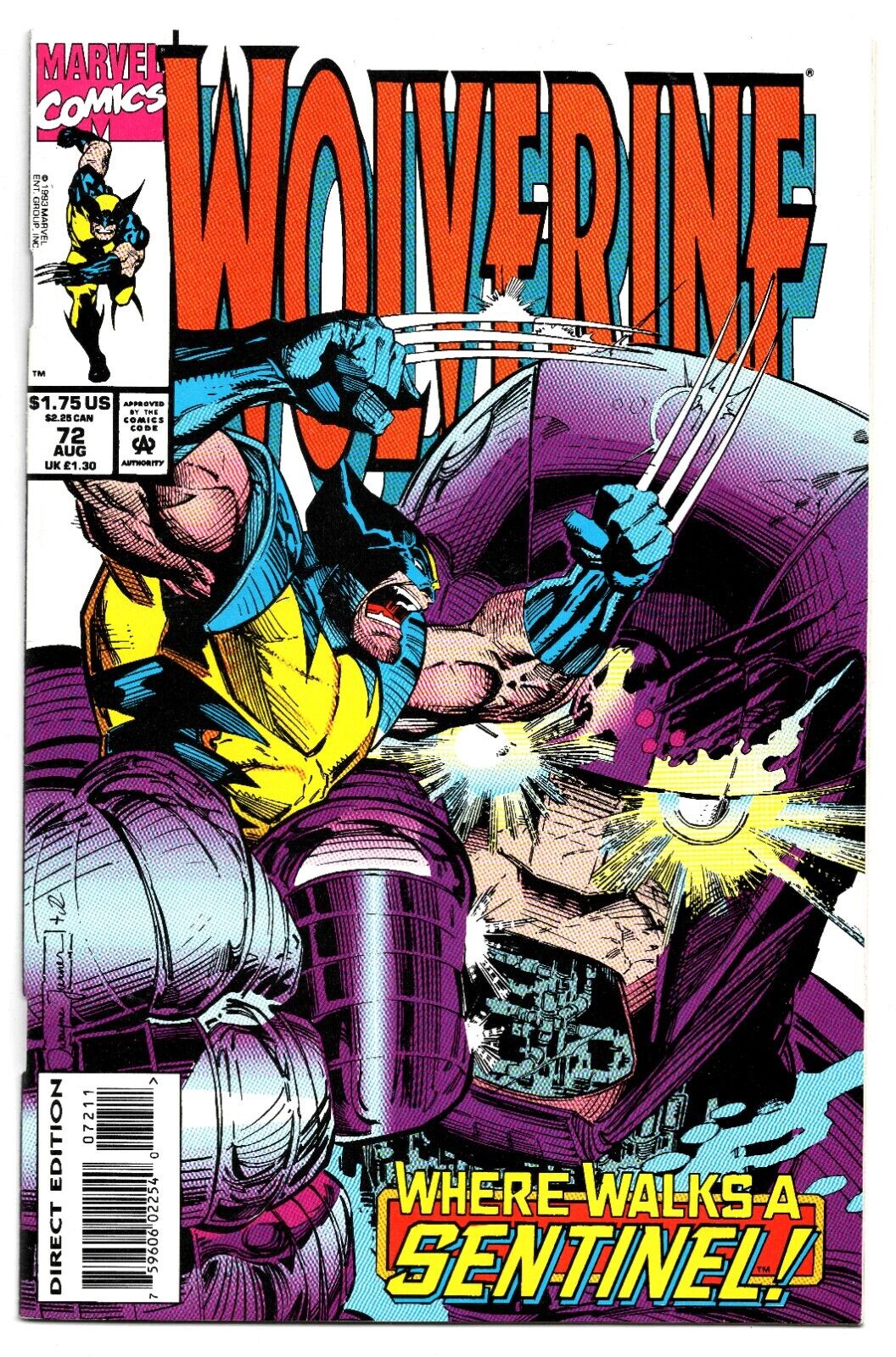 Wolverine #72 VINTAGE 1993 Marvel Comics