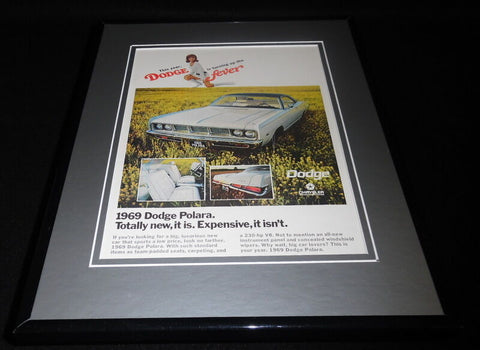 1969 Dodge Polara 11x14 Framed ORIGINAL Vintage Advertisement