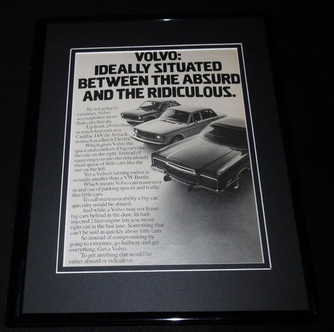 1973 Volvo Framed 11x14 ORIGINAL Vintage Advertisement