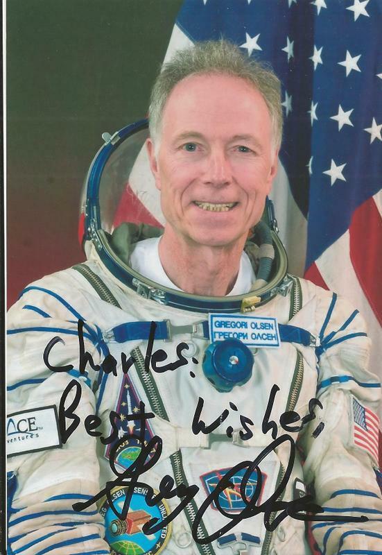 Gregori Olsen Signed 5x7 Photo Astronaut