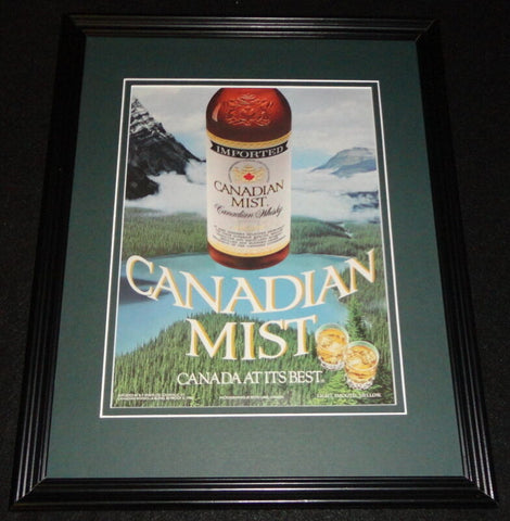 1986 Canadian Mist Whisky Framed 11x14 ORIGINAL Advertisement