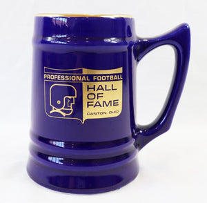 VINTAGE Pro Football Hall of Fame Canton Ohio Ceramic Beer Stein