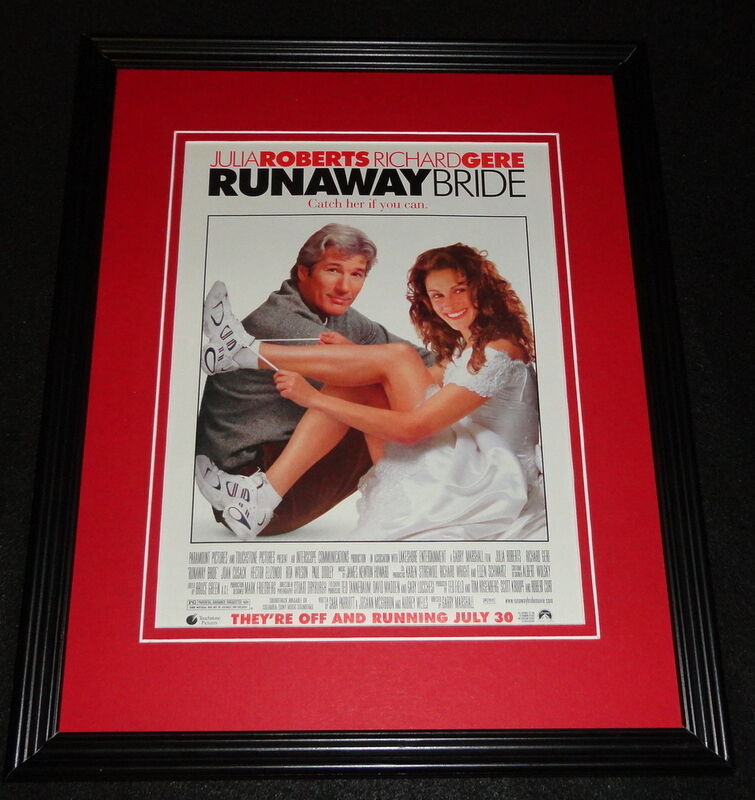 Runaway Bride 1999 Framed 11x14 ORIGINAL Advertisement Julia Roberts R Gere