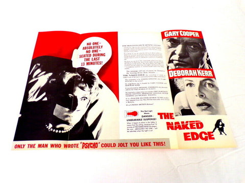 ORIGINAL Vintage 1961 Naked Edge 12x18 Industry Ad Poster Gary Cooper D Kerr