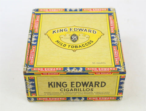 VINTAGE King Edward Mild Tobacco Empty Cigarillo Box Jacksonville Florida