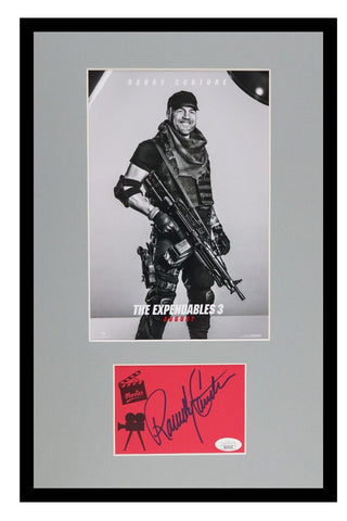 Randy Couture Signed Framed 11x17 Expendables Poster Display JSA