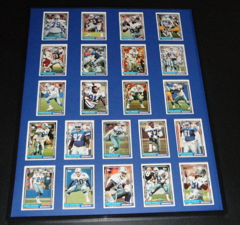 1992 Dallas Cowboys Framed 16x20 Topps Team Card Set Super Bowl XXVII Champs