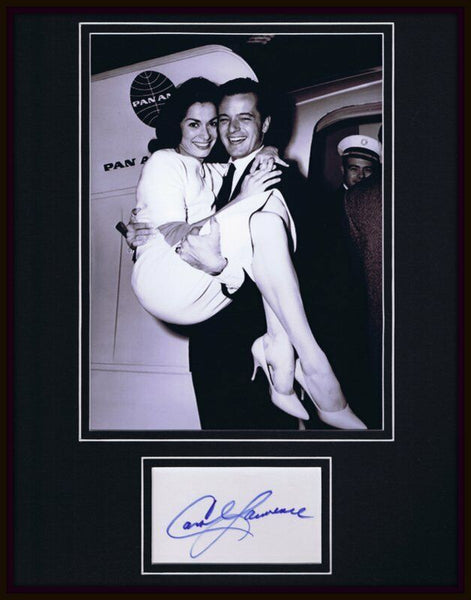 Carol Lawrence Signed Framed 11x14 Photo Display w/ Robert Goulet JSA