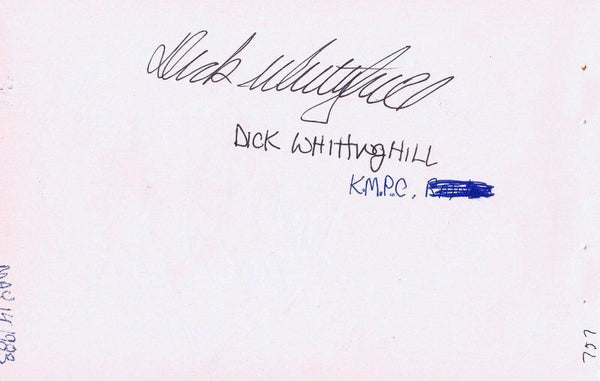 Dick Whittinghill Mike & Joe Buttitta Triple Signed Album Page RR LOA 