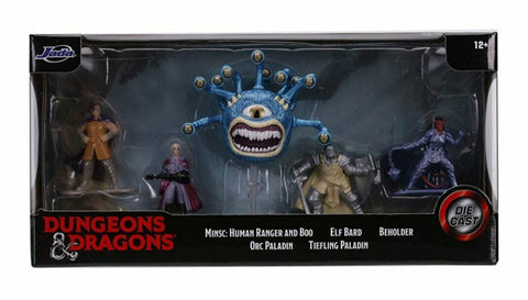 NEW SEALED 2020 Jada Toys Dungeons and Dragons Diecast Metal Figure Set of 5 