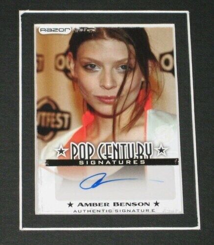 Amber Benson Buffy Signed Framed Photo 11x17 RAZOR