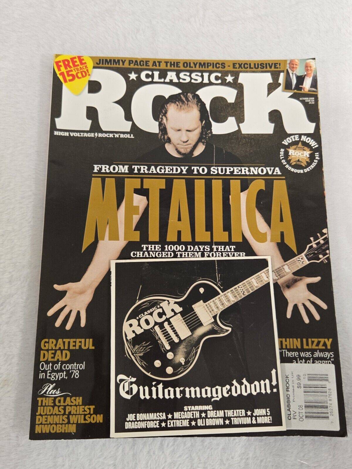 Classic Rock Magazine Metallica Grateful Dead Judas Priest w/ CD