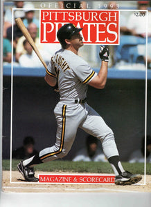 1993 Phillies @ Pittsburgh Pirates Scorecard Program Magazine Scored C Schilling