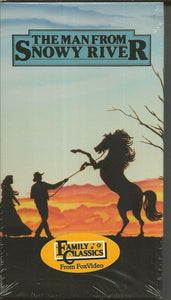 The Man From Snowy River VINTAGE VHS Cassette Tom Burlinson Kirk Douglas