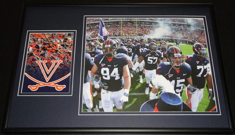 UVA Virginia Cavaliers Football Team Framed 12x18 Photo Display