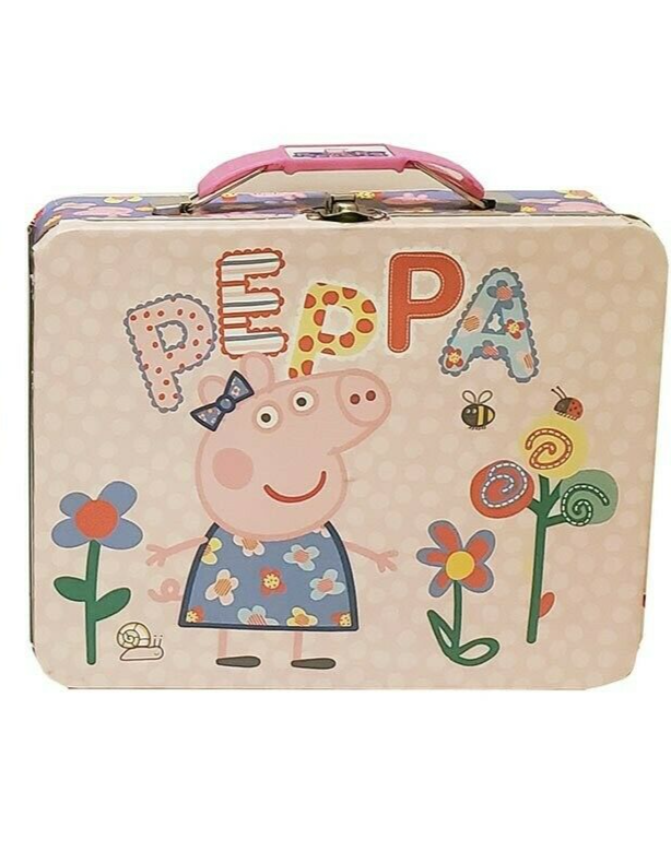 BRAND NEW 2022 Tin Totes Peppa Pig Metal Lunch Box