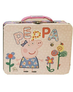 BRAND NEW 2022 Tin Totes Peppa Pig Metal Lunch Box