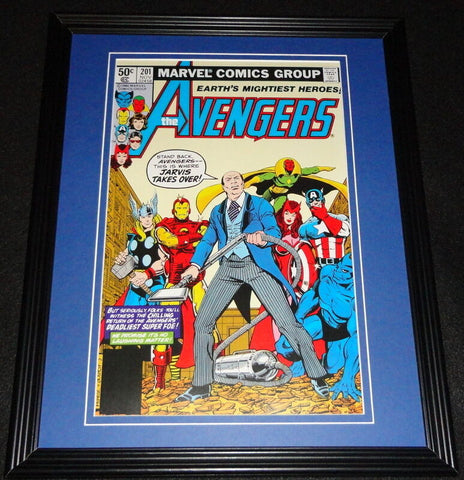 Avengers #201 Jarvis Takes Over Framed Cover Photo Poster 11x14 Official Repro