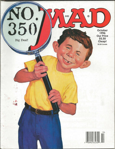 ORIGINAL Vintage Oct 1996 Mad Magazine #350