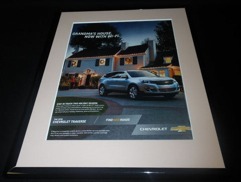 2016 Chevrolet Chevy Traverse 11x14 Framed ORIGINAL Advertisement B