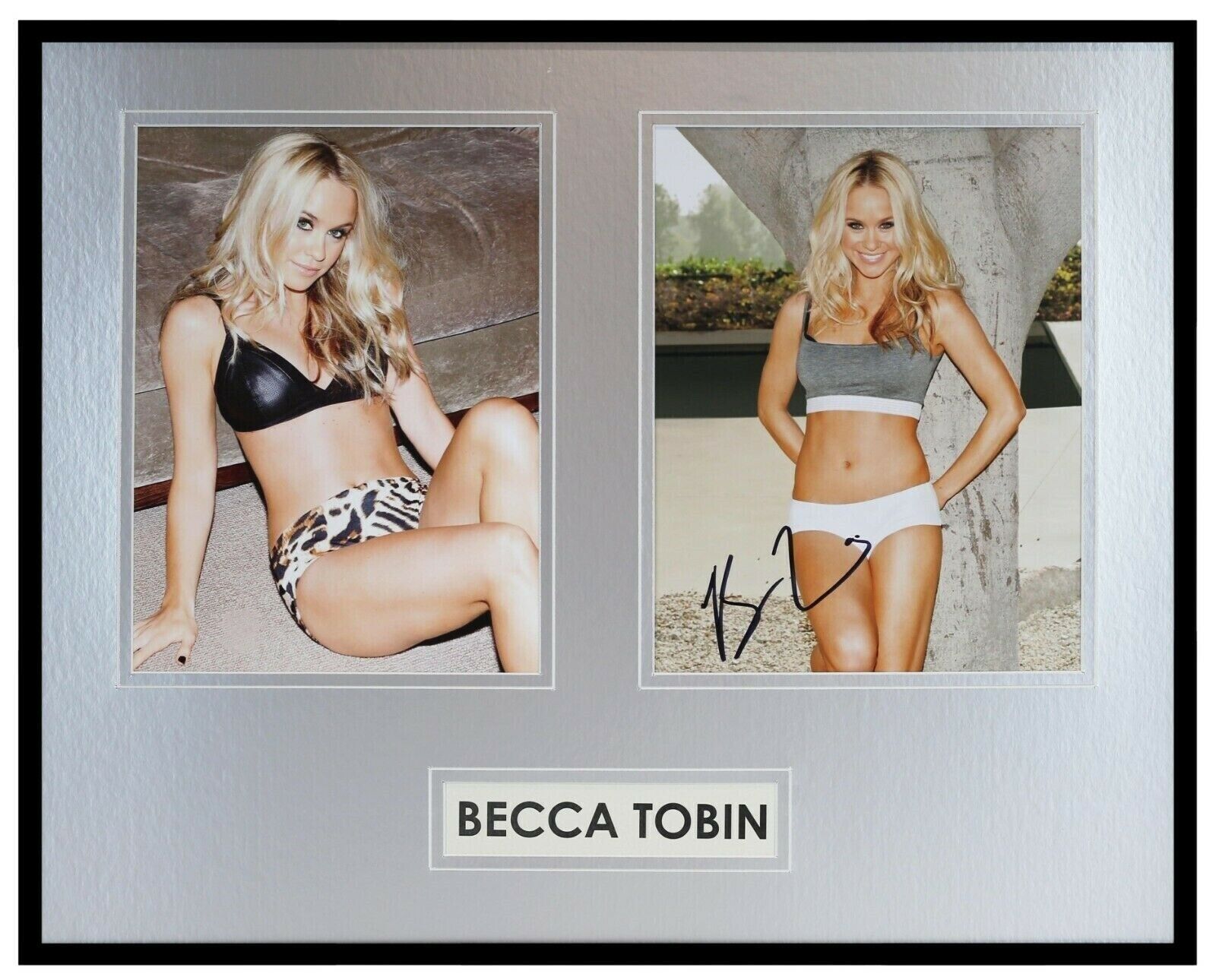 Becca Tobin Signed Framed 16x20 Photo Display AW Glee