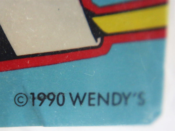 VINTAGE SEALED 1990 Wendy's Restaurant Hamburger Fast Food Racers 