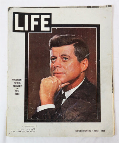 ORIGINAL Vintage Nov 29 1963 Life Magazine John F Kennedy JFK Memorial