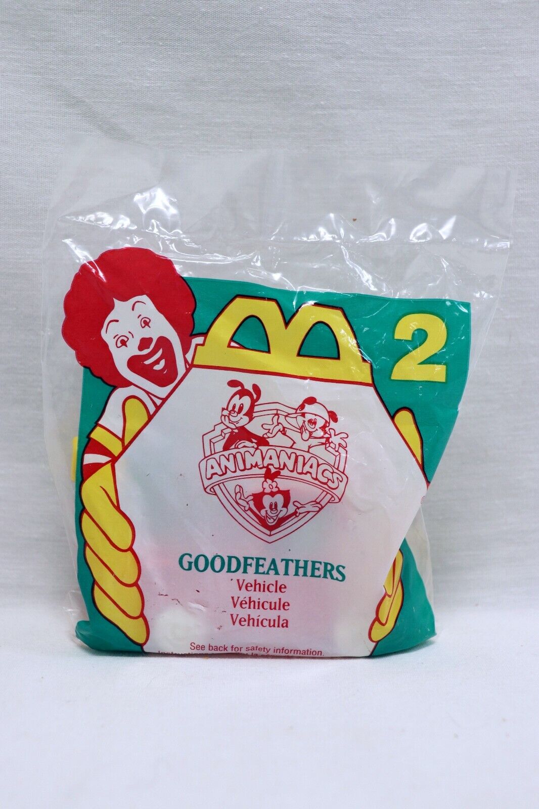 VINTAGE SEALED 1994 McDonald's Animaniacs Goodfeathers Car