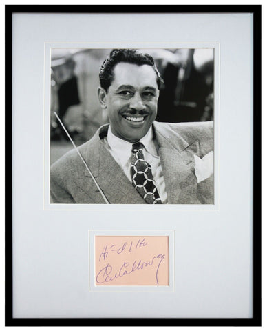 Cab Calloway Signed Framed 11x14 Photo Display JSA Hi De Ho Inscription