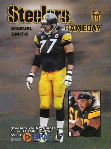 Oct 26 2008 Indianapolis Colts vs Pittsburgh Steelers Program Eli Manning vs Ben