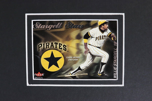 Willie Stargell 16x20 Framed Game Used Memorabilia & Photo Display Pirates