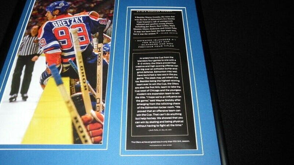 1983-84 Edmonton Oilers Team Framed 12x18 Photo Display Wayne Gretzky