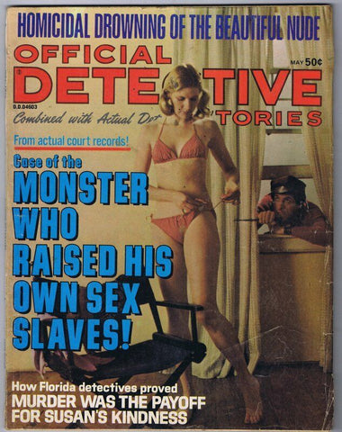 ORIGINAL Vintage May 1974 Official Detective Stories Magazine GGA