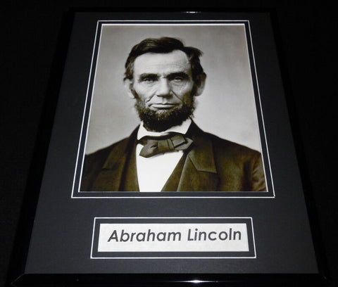 Abraham Abe Lincoln Framed 11x14 Photo Display