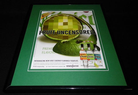 2006 Jose Cuervo Orange Lime Tequila 11x14 Framed ORIGINAL Vintage Advertisement