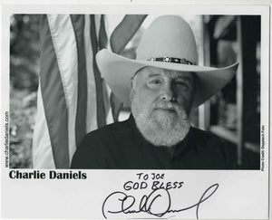 Charlie Daniels Signed 8x10 Photo Devil Went Down to Georgia