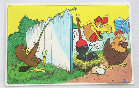 VINTAGE 1976 Pepsi Looney Tunes Foghorn Leghorn Chicken Hawk 10x16"  Placemat