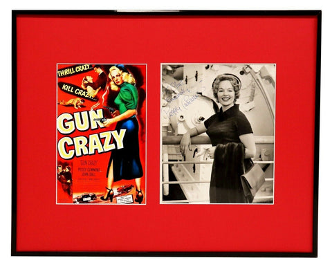 Peggy Cummins Signed Framed 16x20 Photo & Gun Crazy Poster Display 