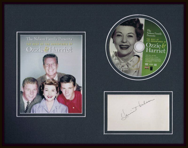 Harriet Nelson Signed Framed 11x14 Ozzie & Harriet DVD Display