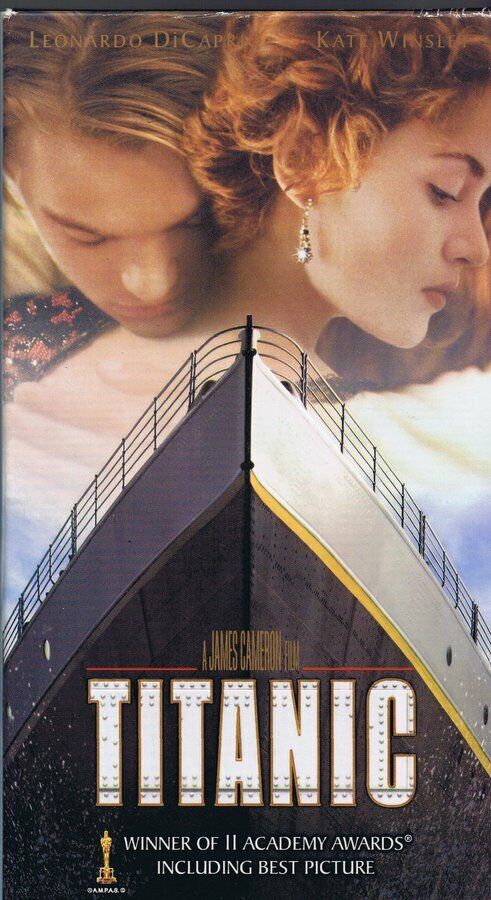 Titanic (1997) VINTAGE VHS Cassette Box Set Leonardo Dicaprio Kate Winslet