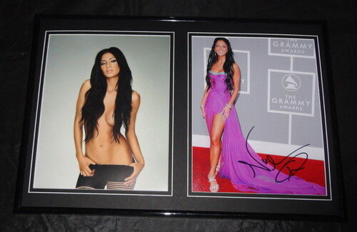 Nicole Scherzinger Signed Framed Photo Set 12x18 Pussycat Dolls Masked Singer